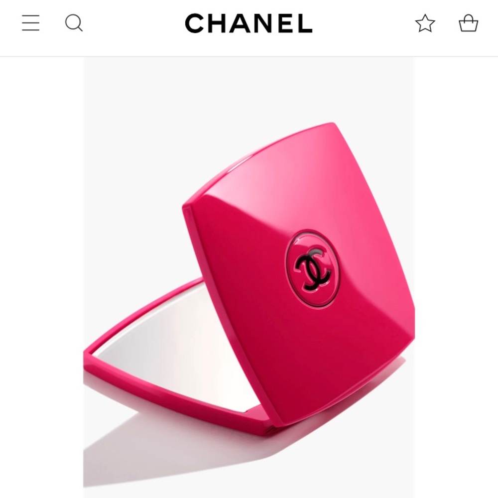 Chanel compact mirror brand new diva pink